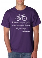 Marškinėliai Life is like a bicycle